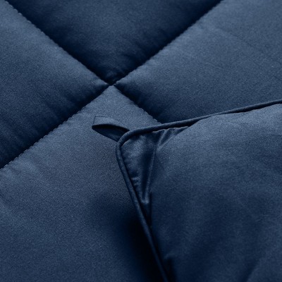 Navy Blue Twin Down Alternative Microfiber Comforter