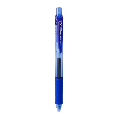 Pentel EnerGel X 12pk Retractable Roller Gel Pen 0.5mm Blue