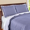 Collections Etc Camille Reversible Diamond Textured Pillow Sham - 2 of 3