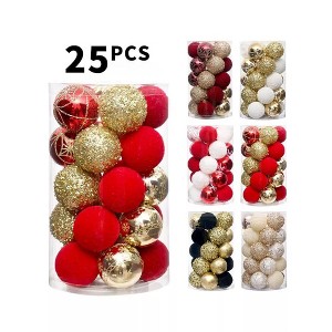 25Pcs 2.36 In Christmas Balls, Christmas Ball Decorations, Suitable for Christmas Party, Holiday Wedding Indoor and Outdoor Decoration - 1 of 1