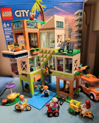 LEGO City Apartment Building Fun Toy Set with Connecting Room Modules 60365