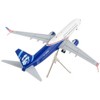Boeing 737-800 Commercial Aircraft "Alaska Airlines" White and Blue 1/200 Diecast Model Airplane by GeminiJets - 3 of 3