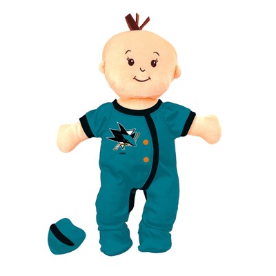 Baby Fanatic Wee Baby Fan Doll - NHL San Jose Sharks