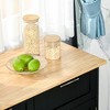 VYNXARIA 41" Modern Rolling Kitchen Island: Stylish Utility Cart with Ample Storage - 3 of 4