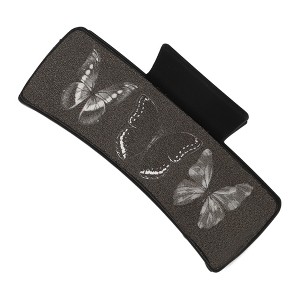 Unique Bargains Women's Fashion Square Butterfly Hair Clips 3.94"x1.97"x1.77" Black 1 Pc - 1 of 3