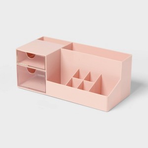 Makeup Organizer with Drawers Pink