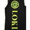 Marvel Comics Presents Loki Logo Men's Black Sleep Pajama Pants - 2 of 3