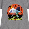 - Trolls - Happy Trolloween Branch and Cloud Guy Graphic Short Sleeve Fleece Dress - 2 of 4