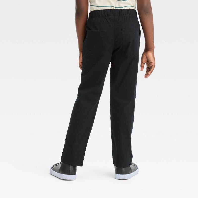 Boys' Stretch Straight Fit Woven Pull-On Pants - Cat & Jack™, 3 of 5