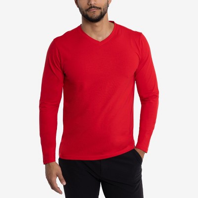 X RAY Men's V-Neck & Henley Long Sleeve T-Shirt
