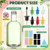 6 Set 16 oz Plastic Long Neck Bottles with Rainbow Pourer and Caps, Juice Pour Bottles with Stainless Steel Pourer - 2 of 4