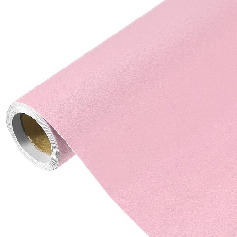 Unique Bargains Wallpaper, Peel and Stick Wallpaper Contact Paper Solid Color Vinyl Self-Adhesive Wall Paper Decorative Powder Pink 118" x 15.7" - image 1 of 4