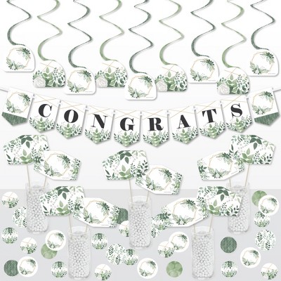 Big Dot of Happiness Boho Botanical - Greenery Party Supplies Decoration Kit - Decor Galore Party Pack - 51 Pieces
