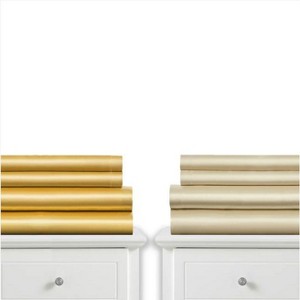 Copper Zone 8 Piece Silky Soft Satin Sheet Sets - 1800 S ,Wrinkle, Fade, Stain Resistant - Deep Pockets - 1 of 1