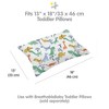 BreathableBaby Cotton Percale Pillowcase, For 13" x 18"/33 x 46 cm Toddler Pillow,Dinos (2-Pack) - 3 of 4