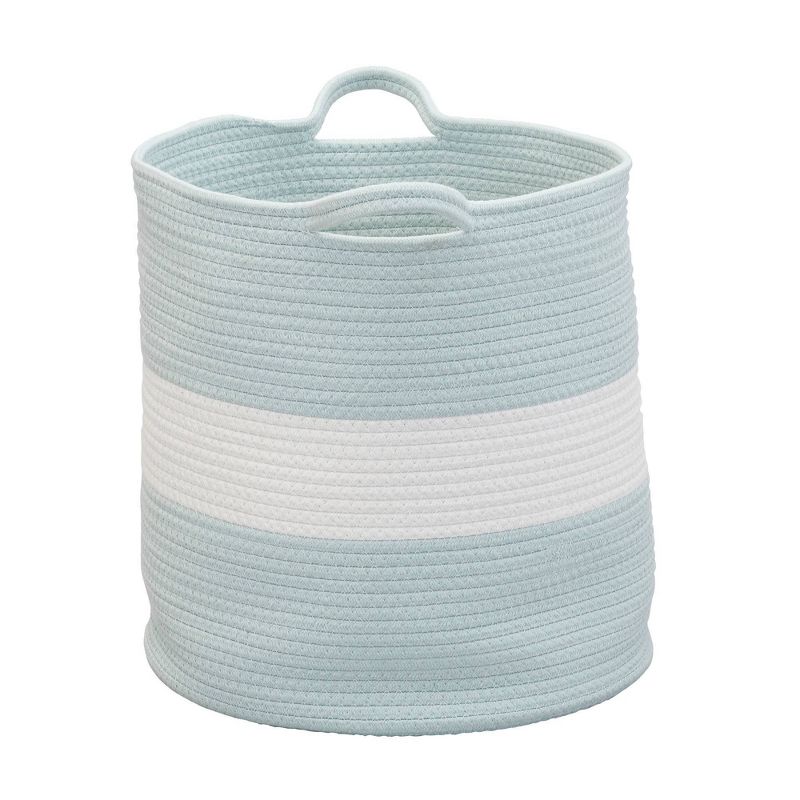 Household Essentials Cotton Broadband Two-Toned Basket, 4 of 8