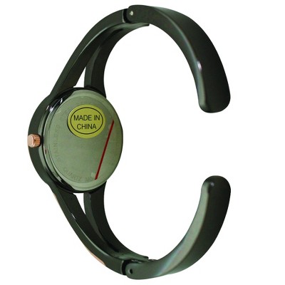 Olivia Pratt Two Tone and Rhinestone Dial Bangle Watch