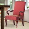 NicBex Jacquard Diamond Fabric Accent Chair,Upholstered Living Room Chairs with High Backrest,Gooseneck Armchair,Accent Chairs for Living Room - 2 of 4