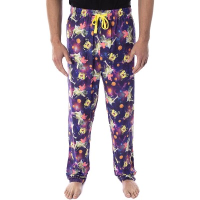 Seven Times Six SpongeBob SquarePants Men's Space Chase Adult Lounge Pajama Pants Multicoloured