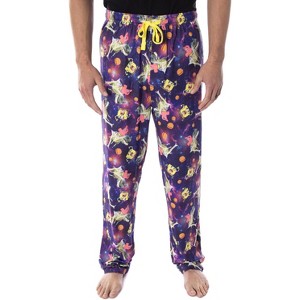 Seven Times Six SpongeBob SquarePants Men's Space Chase Adult Lounge Pajama Pants Multicoloured - 1 of 4