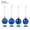 Unique Bargains Acrylic DIY Craft Party Christmas Tree Ornament Hanging Balls 1.57" 24 Pcs - 3 of 4