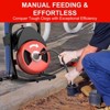100FT x 3/4" Heavy Duty Drain Cleaner Machine, 450W Auto Feed Sewer Snake Auger with 4 Cutters & Air-Foot Switch - 3 of 4