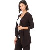 Rekucci Travel in Style Women's Essential Soft Knit Open Front Throw-Over Jacket – Versatile Travel & Layering Cardigan - 2 of 4