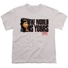 Scarface The World Is Yours Kids T Shirt For Youth, Silver - 2 of 4