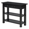 Retro Console Table with Drawer & Two Sturdy Shelves - Ideal for Entryway & Living Room - 3 of 4