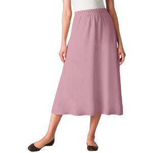 Woman Within Plus Size 7-Day Knit A-Line Skirt - 1 of 4