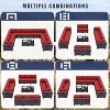 ALAULM 14 Pieces Patio Furniture Set, Rattan Wicker Outdoor Conversation Sets, Outdoor Furniture Sofa Set - 3 of 4