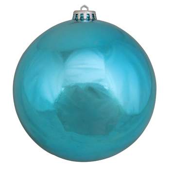 Northlight 6" Shatterproof Shiny Christmas Ball Ornament - Turquoise