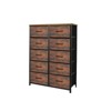 FONTOI Decorative Storage Cabinets, Stylish Decorative Storage Cabinet that Enhances Both Form and Function, Brown, 31.5"*11.8"*44.12" - 3 of 4