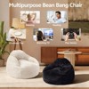 JIONJOY 39'' Oversized Adult Bean Bag Chair – Soft Removable Washable Cover, Cozy Sofa Beanbag for Living Room/Bedroom - 4 of 4