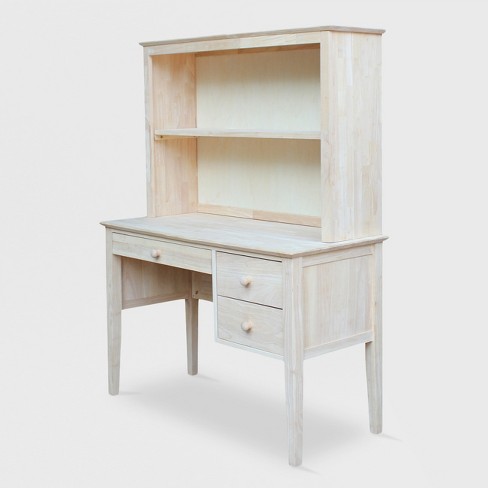 Brooklyn Desk With Hutch Unfinished International Concepts Target