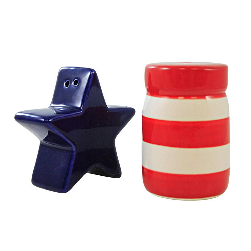 Transpac 2.75 In Stars And Stripes Salt & Pepper Set Patriotic Picnic Salt And Pepper Shakers, 2 of 4