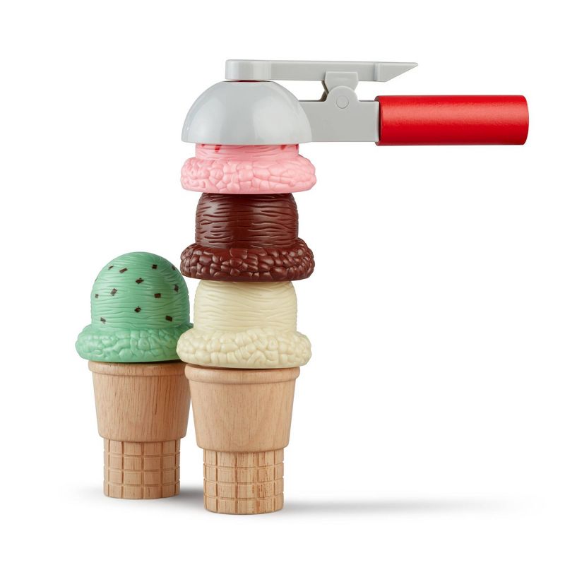 Melissa &#38; Doug Scoop and Stack Ice Cream Cone Magnetic Pretend Play Set, 5 of 17