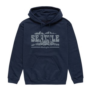 Men's - Instant Message - Seattle Graphic Fleece Pullover Hoodie - 1 of 4