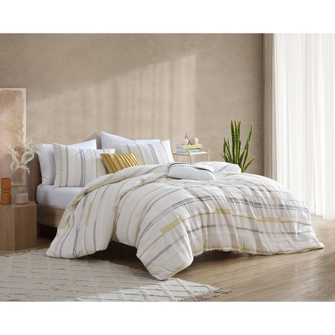 Grey and yellow comforter set target best sale