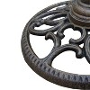 23lb Round Umbrella Stand Bronze - Oakland Living: For Market & Half Canopy, Steel Hardware - 2 of 4