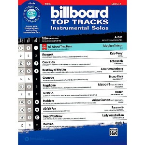 Alfred Billboard Top Tracks Instrumental Solos for Strings - Violin Book & CD Play-Along - 1 of 1