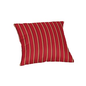 Casual Cushion Patterned Sunbrella Fabric 1-Piece Indoor/Outdoor Square Throw Pillow,15"W x 15"L - 1 of 4