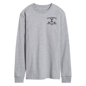 Men's - Yellowstone - Stone Dutton Arrows Left Chest Long Sleeve Graphic T-Shirt - 1 of 4