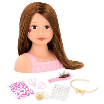 makeup doll head for kids