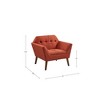 NicBex Accent Chair Upholstered Living Room Chair Comfy Chair Reading Chair for Reading Room, Bedroom - 4 of 4
