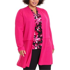 Anne Klein Womens Solid Cardigan Sweater - 1 of 1