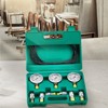 VEVOR Hydraulic Pressure Test Kit, 250/400/600bar, 3 Gauges 6 Test Couplings 3 Test Hoses, Excavator Hydraulic Test Gauge Set, Green - 2 of 4