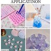 JDICTION 2-Pack Heart Shaped Silicone Molds, Non-Stick Food Grade Candy Molds for Chocolate, Jelly, Gummies, Candle & Lacquer Seal Making - 4 of 4