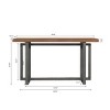 59" Modern Entryway Console Table, Hallway Table for Living Room, or Behind Sofa - Panipeachy - 4 of 4