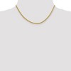 Black Bow Jewelry 2.75mm 14k Yellow Gold Hollow Wheat Chain Necklace - 3 of 4